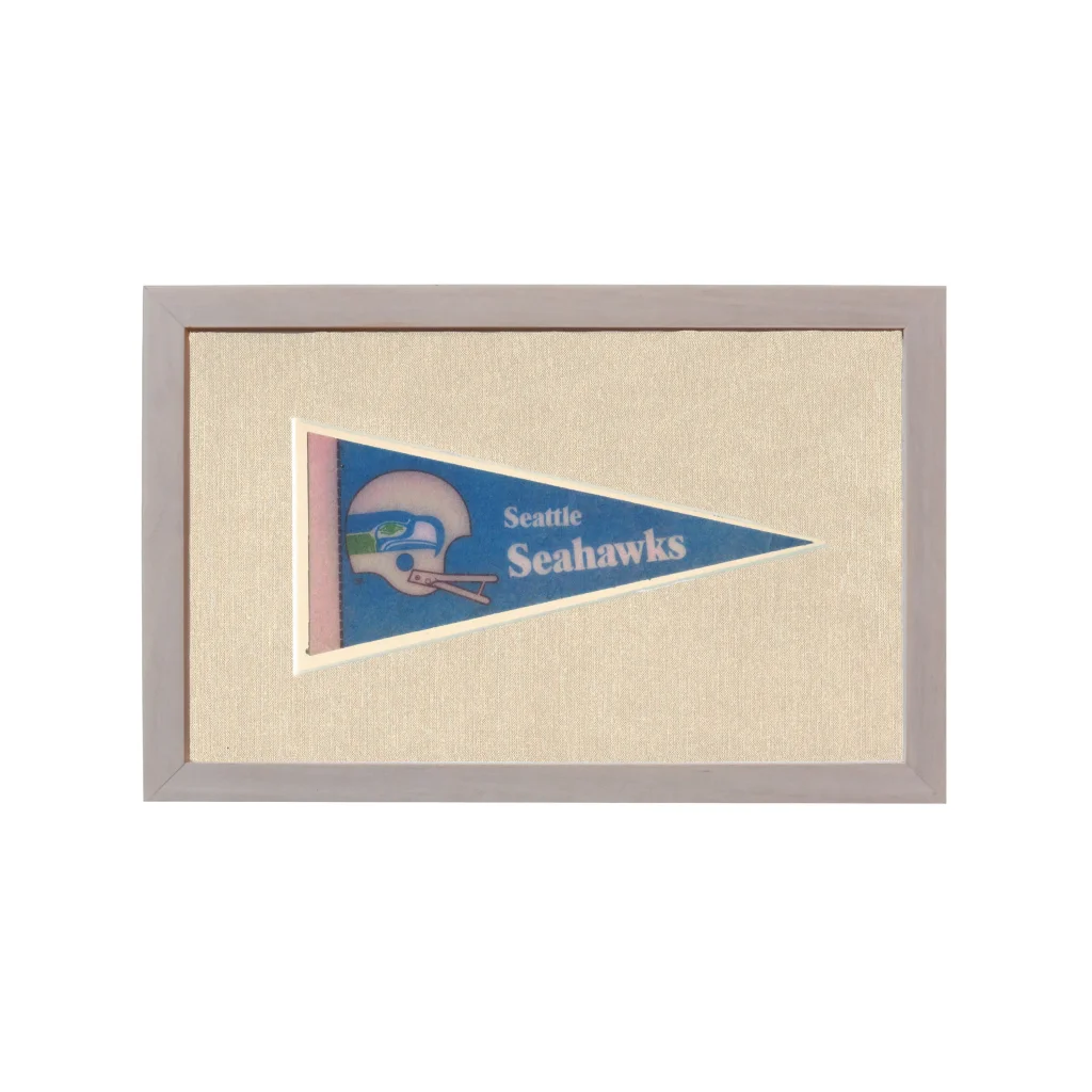 Vintage Seattle Seahawks Pennant | Rare Vintage Wool Felt Pennant Flag | vintageantiquesgifts.com