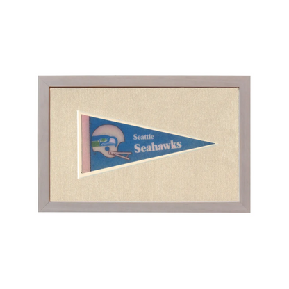 Vintage Seattle Seahawks Pennant | Rare Vintage Wool Felt Pennant Flag | vintageantiquesgifts.com