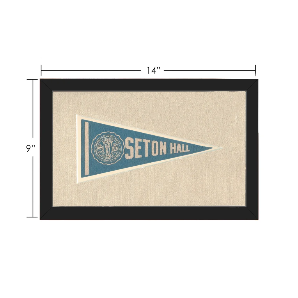 Vintage Seton Hall Pennant | Vintage Collectible Sports Pennant | vintageantiquesgifts.com