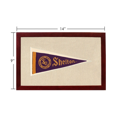 Vintage Shelton College Pennant | Vintage Americana Sports Memorabilia | vintageantiquesgifts.com