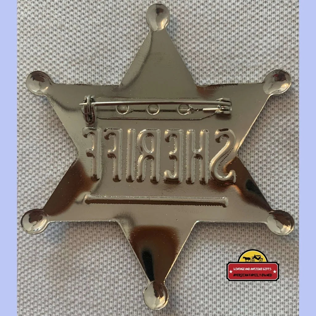 Vintage Tin Sheriff Badge 1970s - Advertisements - Buy Collectible Items | Memorabilia | And Antique Gifts.