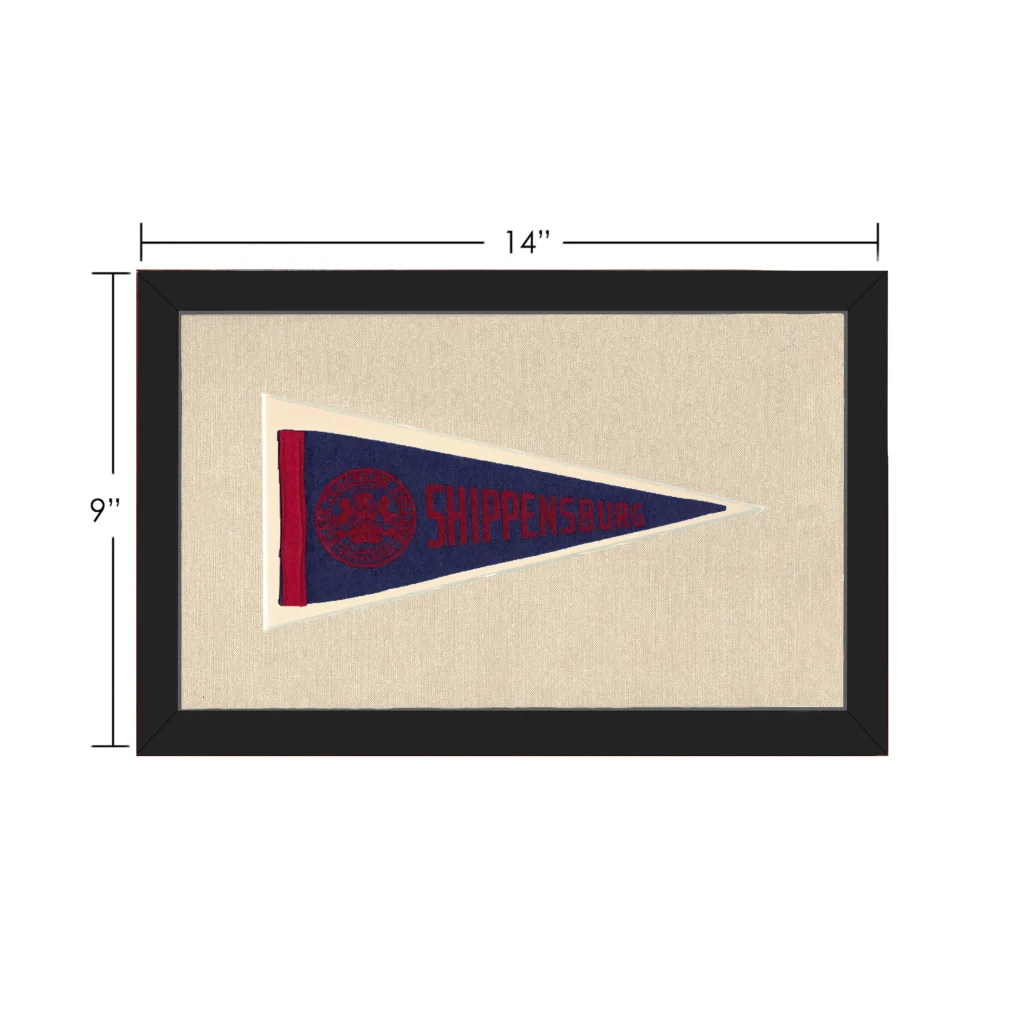 Vintage Shippensburg College Pennant | Vintage Collectible Sports Pennant | vintageantiquesgifts.com