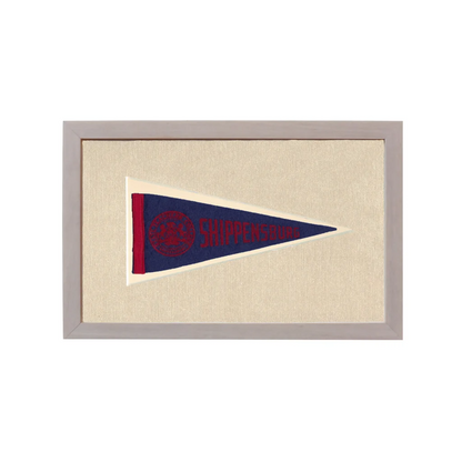 Vintage Shippensburg College Pennant | Rare Vintage Wool Felt Pennant Flag | vintageantiquesgifts.com