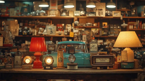 Vintage shop display.