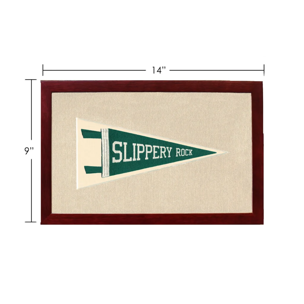 Vintage Slippery Rock University Pennant | Vintage Americana Sports Memorabilia | vintageantiquesgifts.com