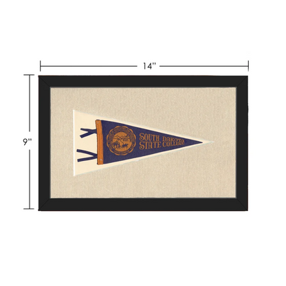 Vintage South Dakota State College Pennant | Vintage Collectible Sports Pennant | vintageantiquesgifts.com