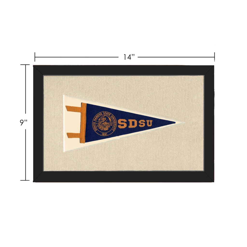 Vintage South Dakota State University Pennant | Vintage Collectible Sports Pennant | vintageantiquesgifts.com