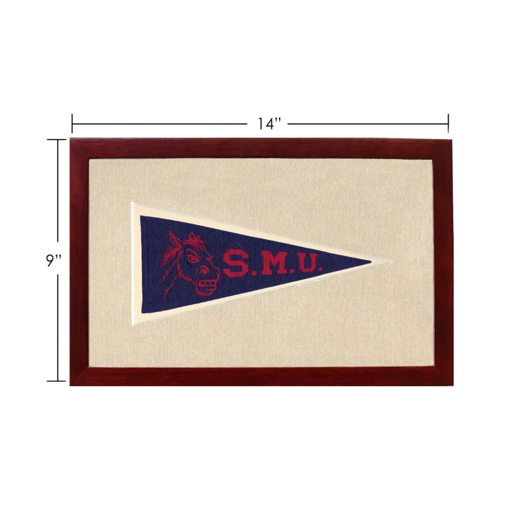 Vintage Southern Methodist University Pennant | Vintage Americana Sports Memorabilia | vintageantiquesgifts.com