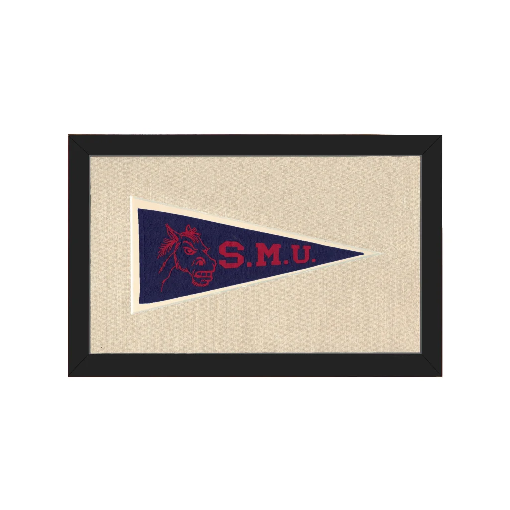 Vintage Southern Methodist University Pennant | Americana Memories | vintageantiquesgifts.com