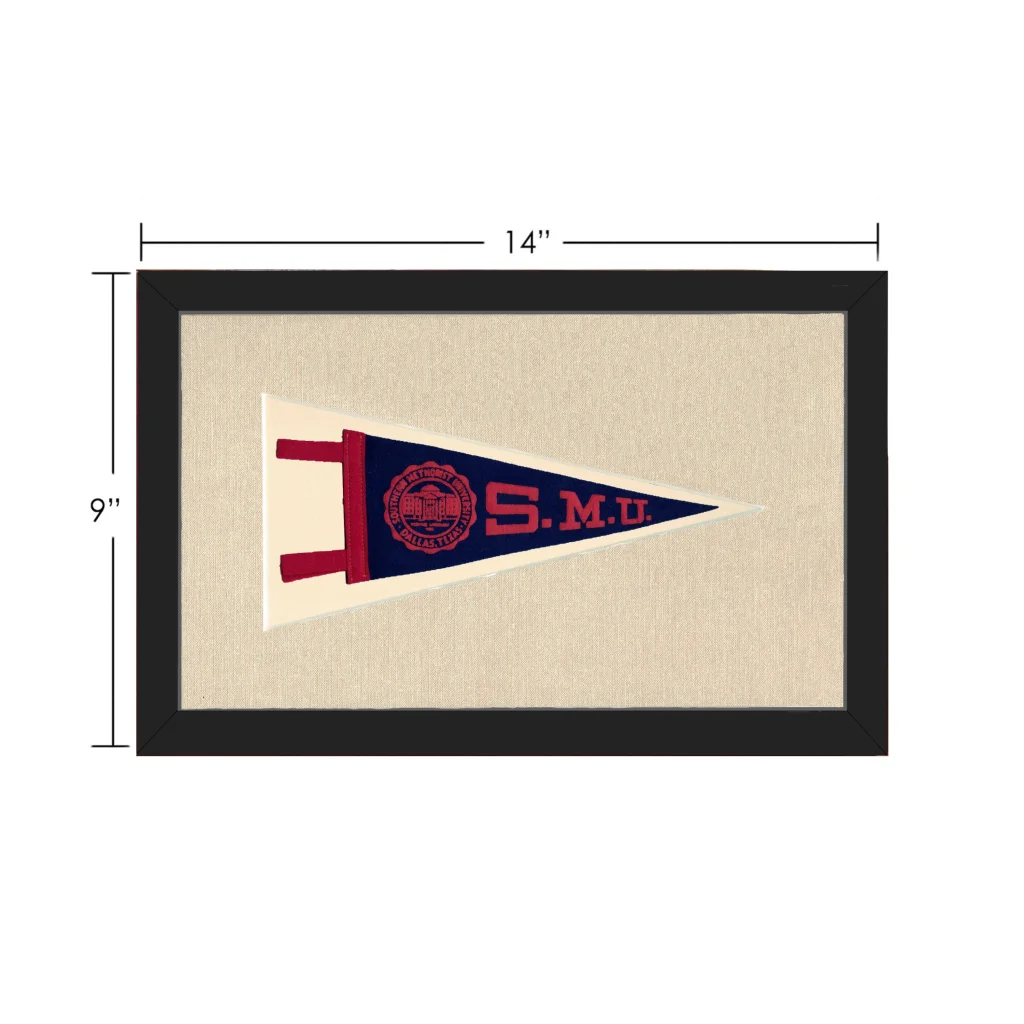 Vintage Southern Methodist University Pennant | Vintage Collectible Sports Pennant | vintageantiquesgifts.com