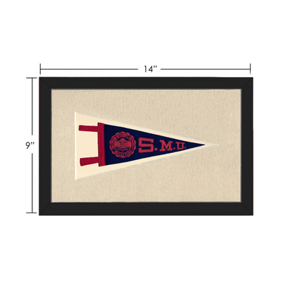 Vintage Southern Methodist University Pennant | Vintage Collectible Sports Pennant | vintageantiquesgifts.com