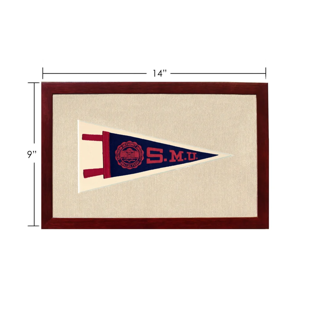 Vintage Southern Methodist University Pennant | Vintage Americana Sports Memorabilia | vintageantiquesgifts.com