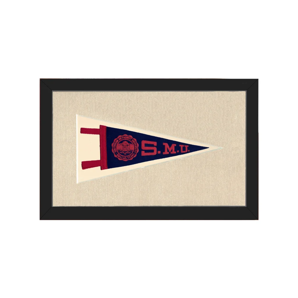 Vintage Southern Methodist University Pennant | Americana Memories | vintageantiquesgifts.com