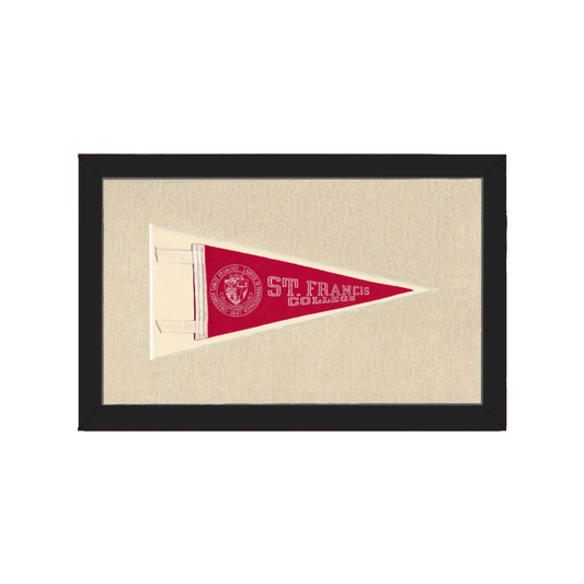 Vintage St Francis College Pennant | Americana Memories | vintageantiquesgifts.com