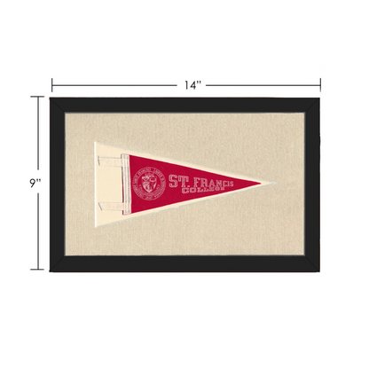 Vintage St Francis College Pennant | Vintage Collectible Sports Pennant | vintageantiquesgifts.com