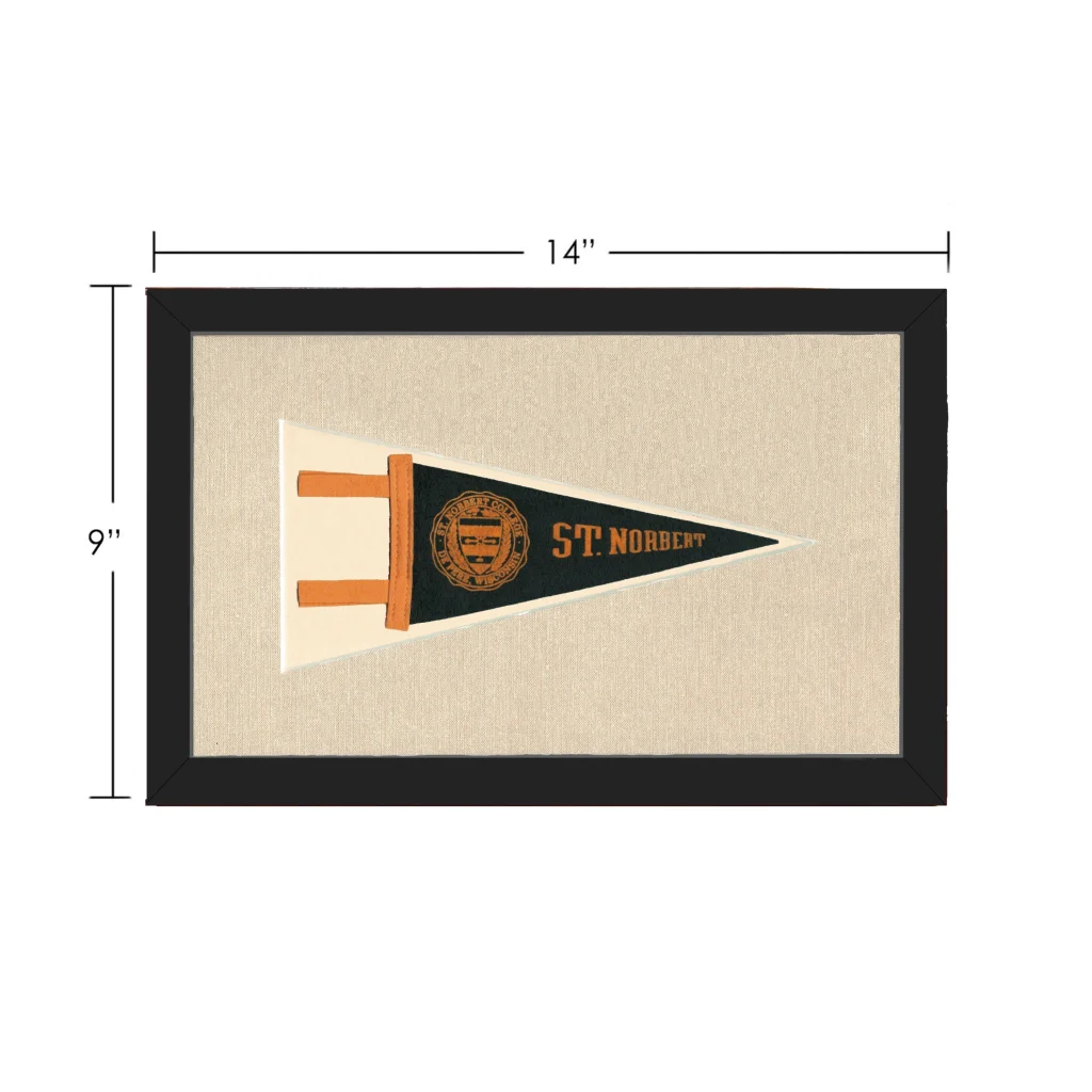 Vintage St Norbert College Pennant | Vintage Collectible Sports Pennant | vintageantiquesgifts.com
