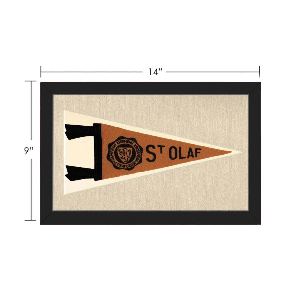 Vintage St. Olaf College Pennant | Vintage Collectible Sports Pennant | vintageantiquesgifts.com
