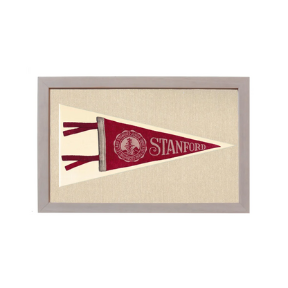 Vintage Stanford University Pennant | Rare Vintage Wool Felt Pennant Flag | vintageantiquesgifts.com
