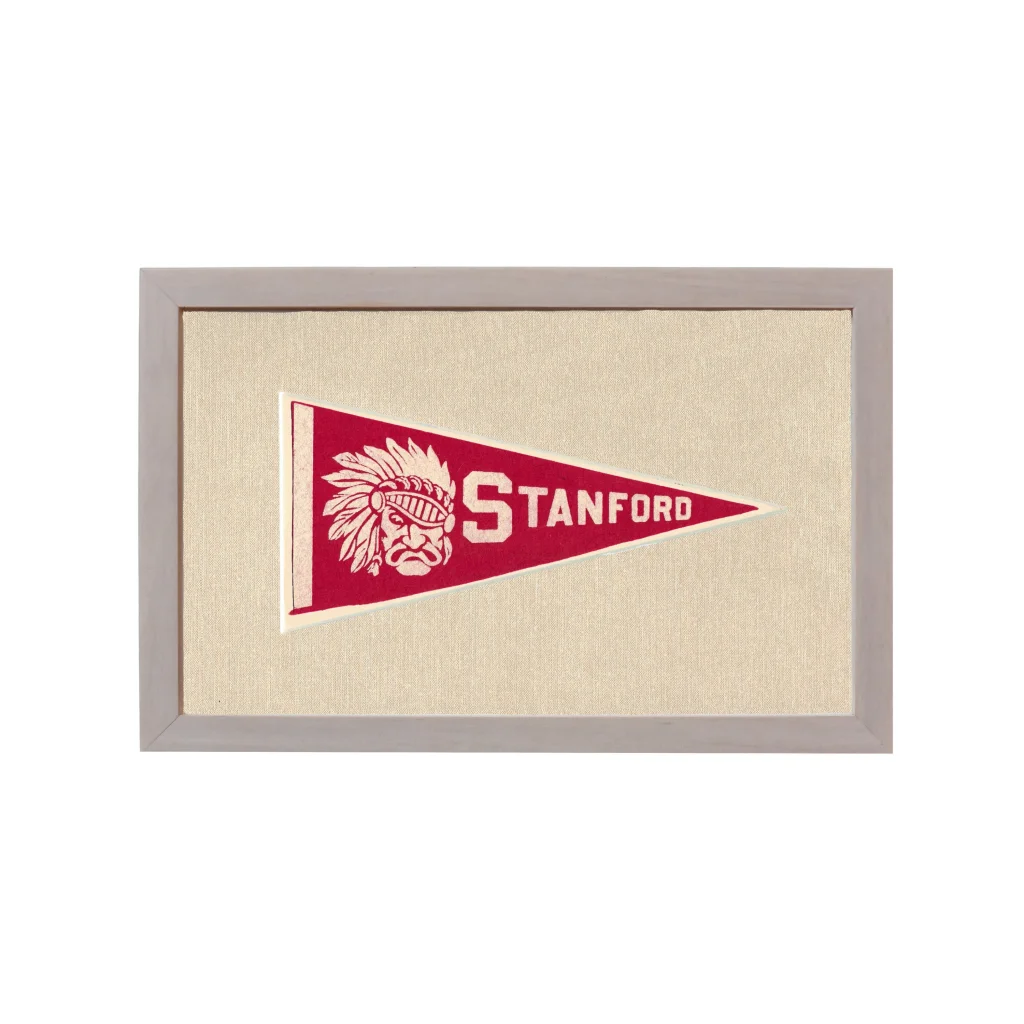 Vintage Stanford University Pennant | Rare Vintage Wool Felt Pennant Flag | vintageantiquesgifts.com