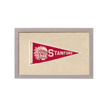 Vintage Stanford University Pennant | Rare Vintage Wool Felt Pennant Flag | vintageantiquesgifts.com
