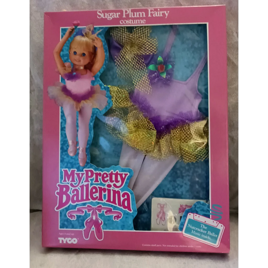 Vintage Sugar Plum Fairy pretty ballerina doll in costume Tyco NIB