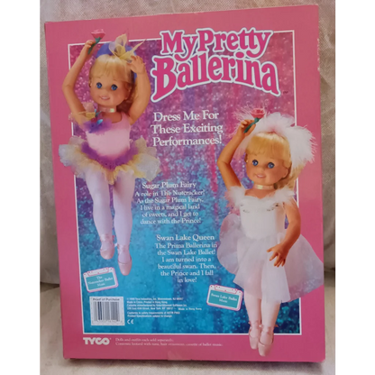 Vintage Sugar Plum Fairy pretty ballerina doll in purple pink tutu