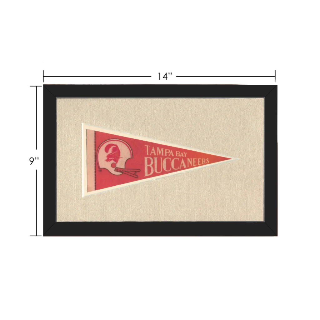 Vintage Tampa Bay Buccaneers Pennant | Vintage Collectible Sports Pennant | vintageantiquesgifts.com