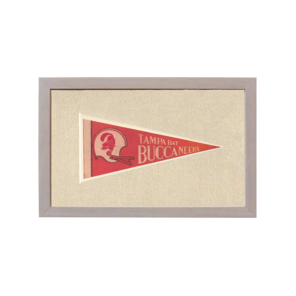 Vintage Tampa Bay Buccaneers Pennant | Rare Vintage Wool Felt Pennant Flag | vintageantiquesgifts.com
