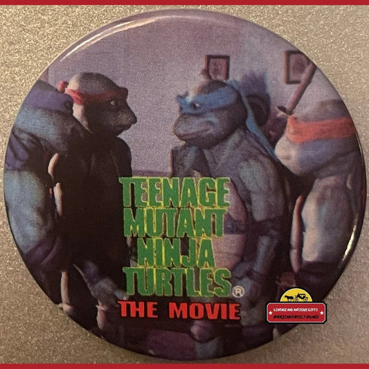 Vintage Teenage Mutant Ninja Turtles Movie Pin Group Shot 1990 Tmnt Advertisements Official TMNT - Shot! Get a Piece
