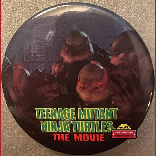 Vintage Teenage Mutant Ninja Turtles Movie Pin Group Shot Splinter 1990 Tmnt Advertisements Rare TMNT Pin: