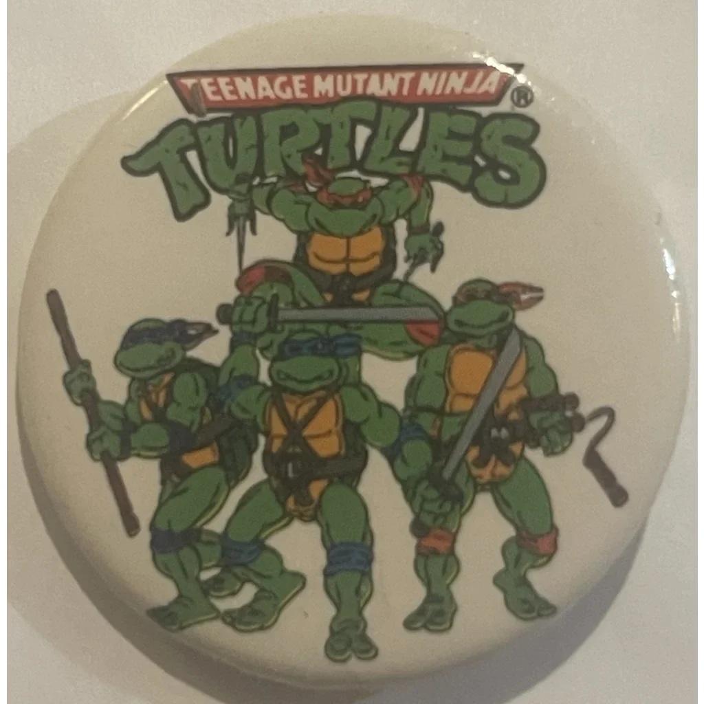 Vintage Teenage Mutant Ninja Turtles Movie Pin Battle Pose 1990 Tmnt Advertisements Antique Misc. Collectibles