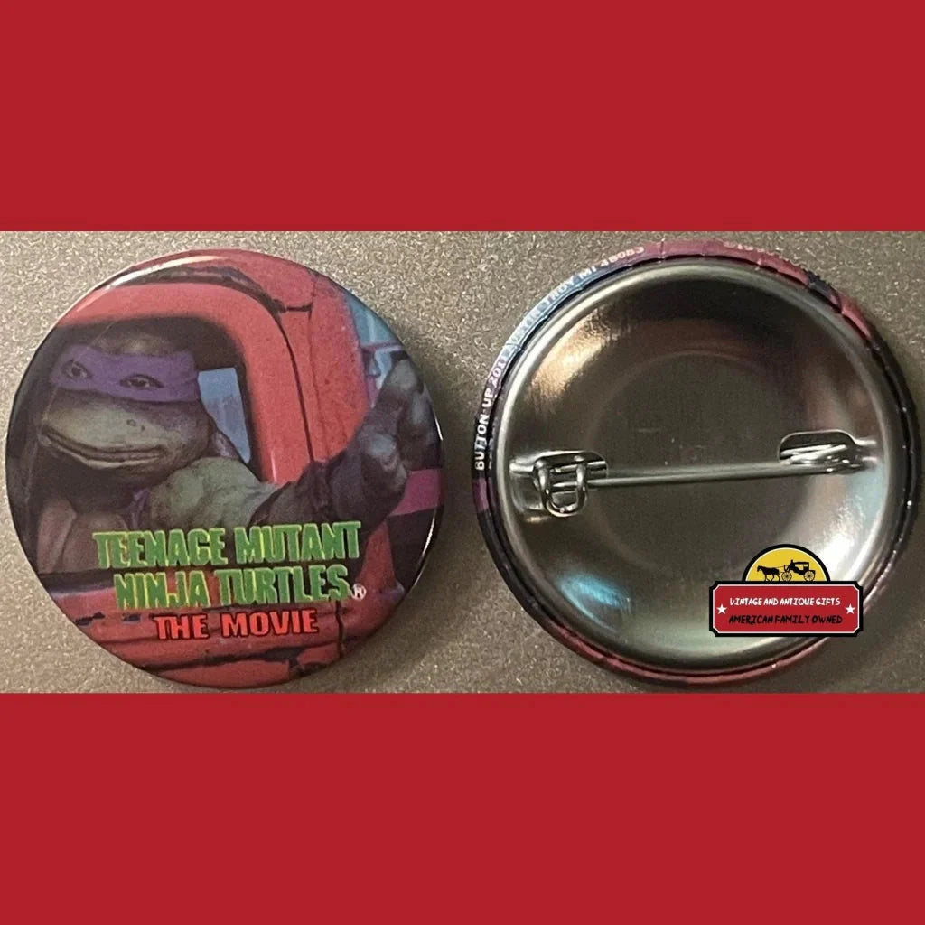 Vintage Teenage Mutant Ninja Turtles Movie Pin Donatello Cruising 1990 Tmnt Advertisements Retro TMNT Pin: - Grab
