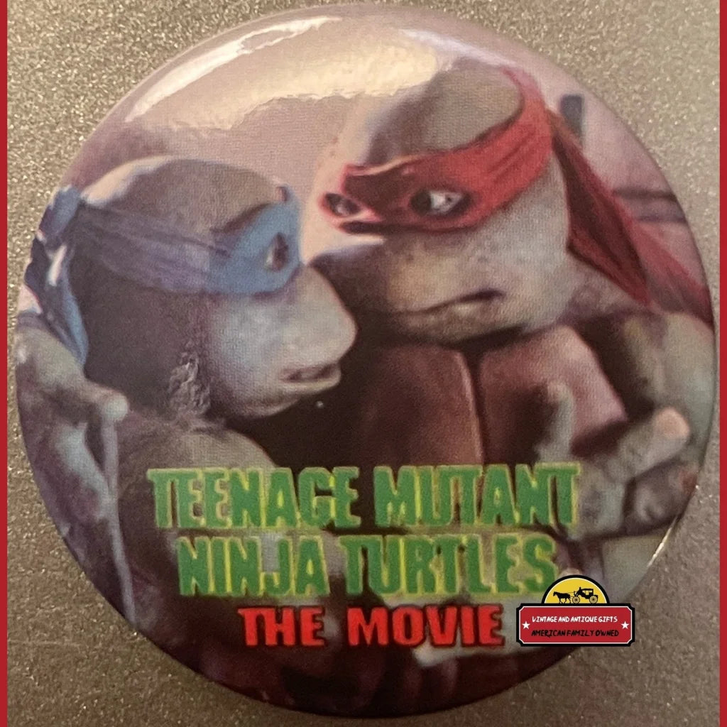 Vintage Teenage Mutant Ninja Turtles Movie Pin Raphael And Leonardo 1990 Tmnt Advertisements and Antique Gifts Home