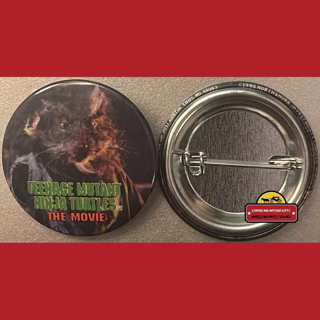 Vintage Teenage Mutant Ninja Turtles Movie Pin Splinter 1990 Tmnt Advertisements and Antique Gifts Home page Rare TMNT