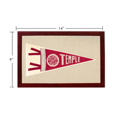 Vintage Temple University Pennant | Vintage Americana Sports Memorabilia | vintageantiquesgifts.com