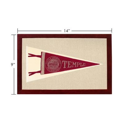 Vintage Temple University Pennant | Vintage Americana Sports Memorabilia | vintageantiquesgifts.com