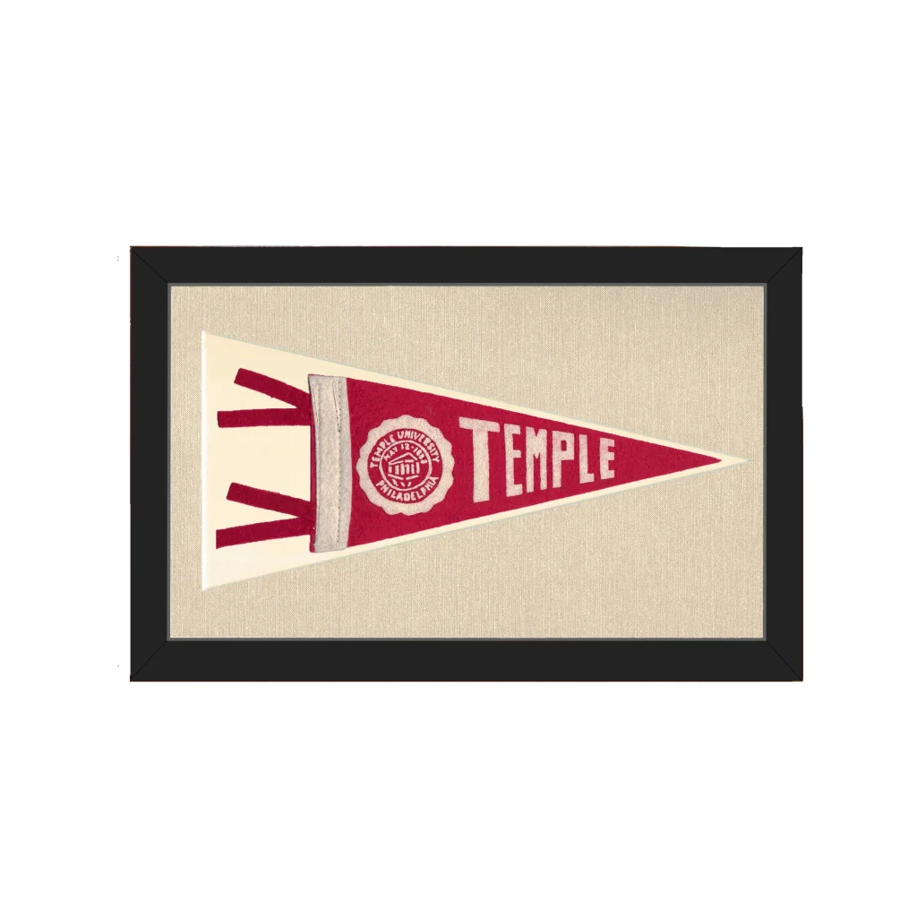 Vintage Temple University Pennant | Americana Memories | vintageantiquesgifts.com