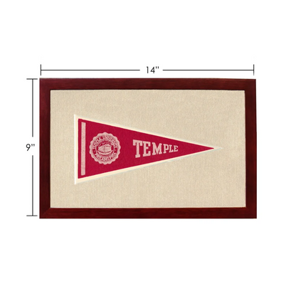 Vintage Temple University Pennant | Vintage Americana Sports Memorabilia | vintageantiquesgifts.com