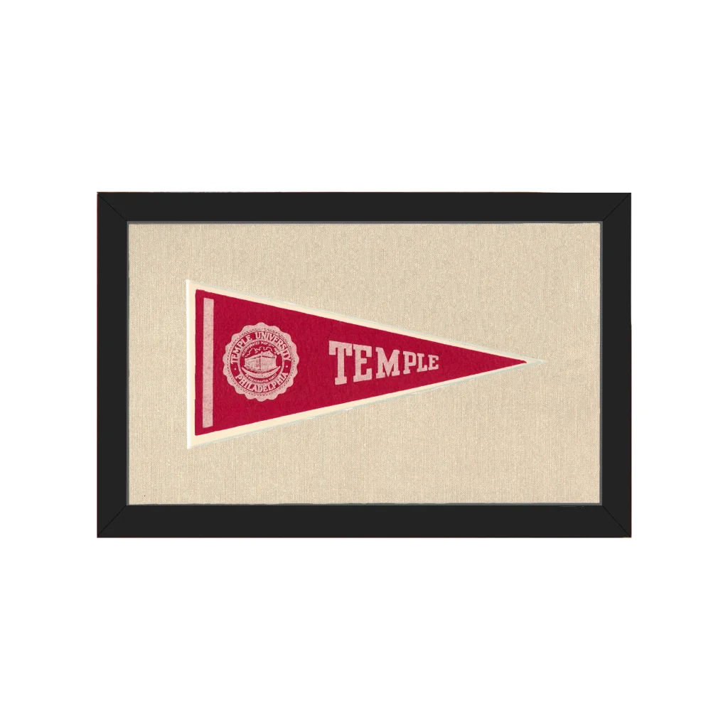Vintage Temple University Pennant | Americana Memories | vintageantiquesgifts.com