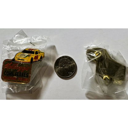 Vintage Terry Labonte NASCAR racing team pin with two sealed pins and a coin