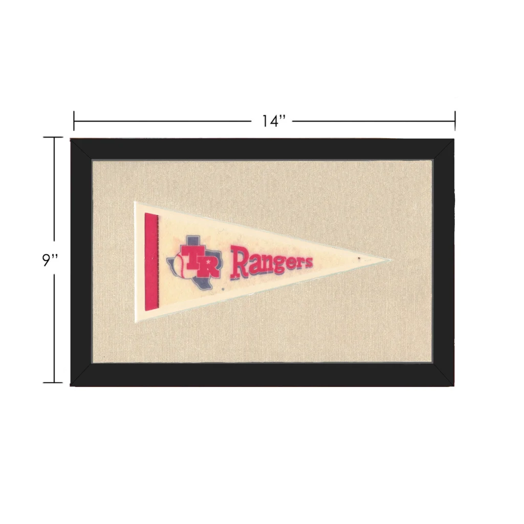 Vintage Texas Rangers Pennant | Vintage Collectible Sports Pennant | vintageantiquesgifts.com