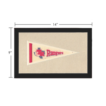 Vintage Texas Rangers Pennant | Vintage Collectible Sports Pennant | vintageantiquesgifts.com