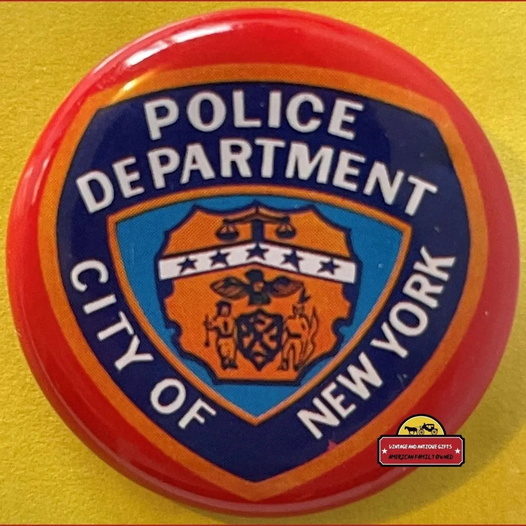 【1990年代購入】★NYPD ポリスバッヂ☆ Vintage NYPD Special Police Badge 🚔 Tin Litho Japan NOS – Vintage