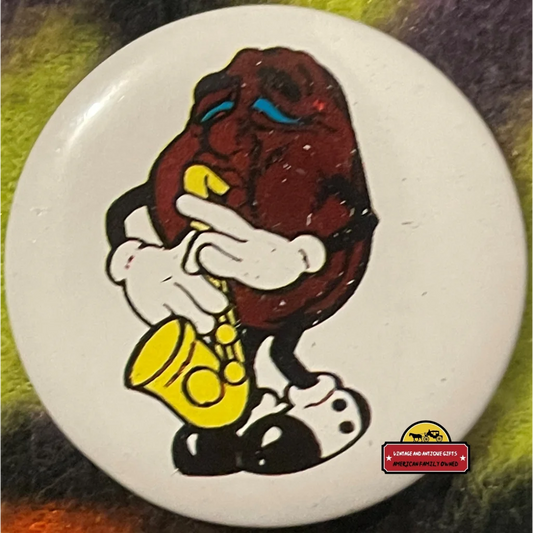 Vintage Trombone California Raisin Tin Pin Wow The Memories! 1980s Advertisements and Antique Gifts Home page Pin: