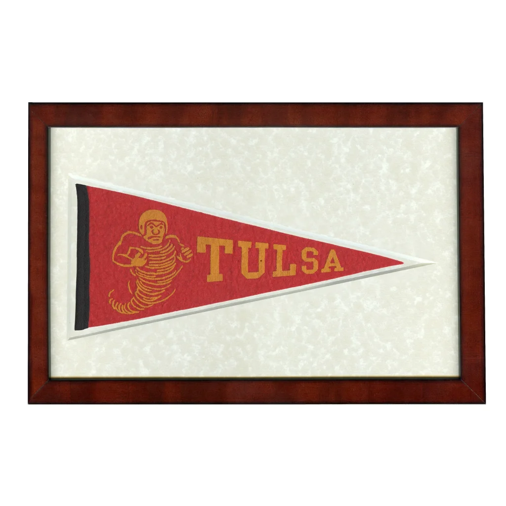 Vintage Tulsa University Pennant | Americana Memories | vintageantiquesgifts.com