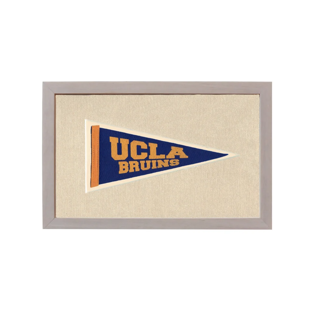 Vintage UCLA Pennant | Rare Vintage Wool Felt Pennant Flag | vintageantiquesgifts.com