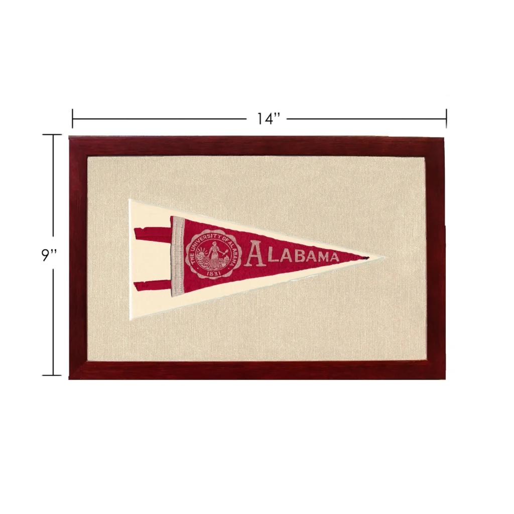 Vintage University of Alabama Pennant | Rare Vintage Wool Felt Pennant Flag | vintageantiquesgifts.com