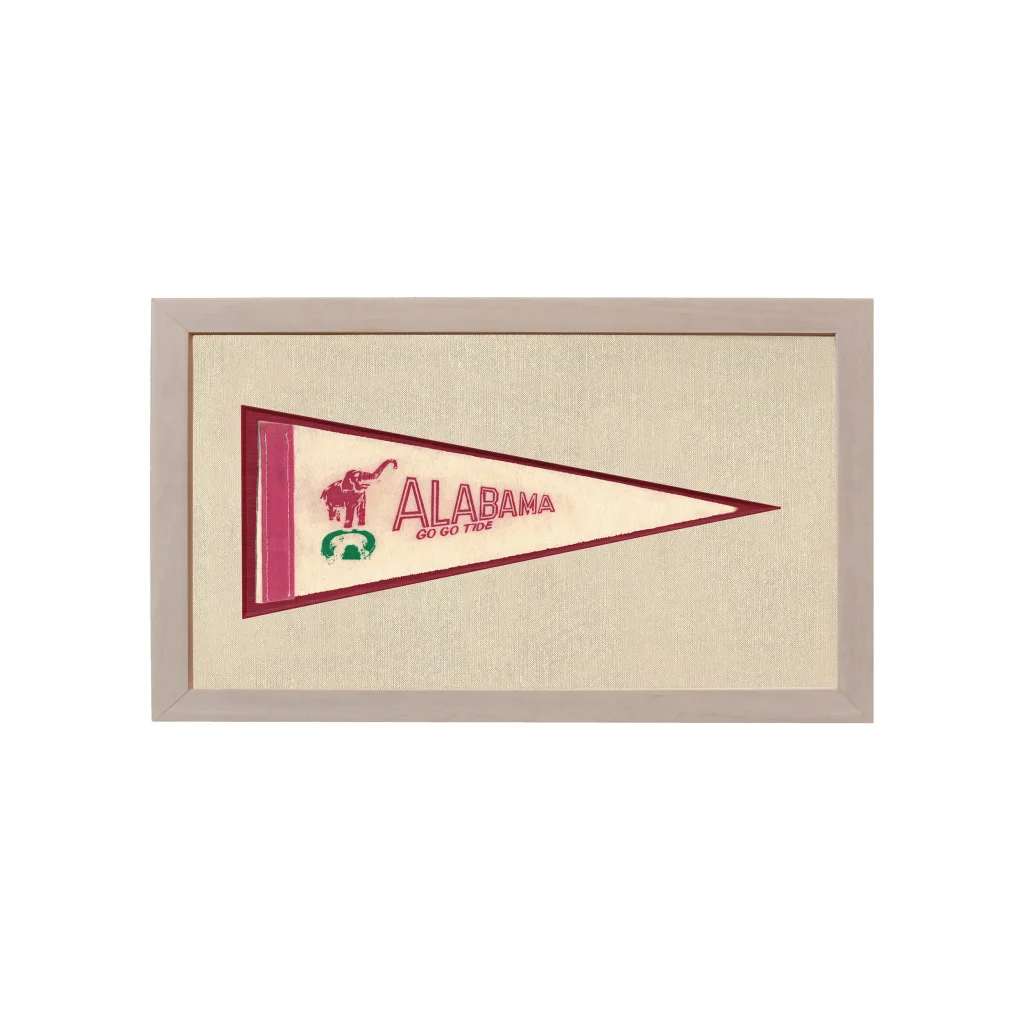 Vintage University of Alabama Pennant | Vintage Americana Sports Memorabilia | vintageantiquesgifts.com
