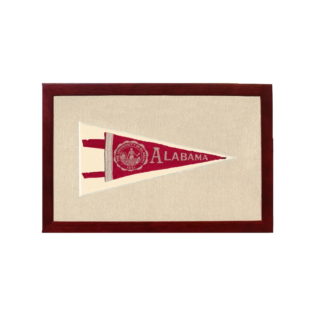 Vintage University of Alabama Pennant | Vintage Americana Sports Memorabilia | vintageantiquesgifts.com