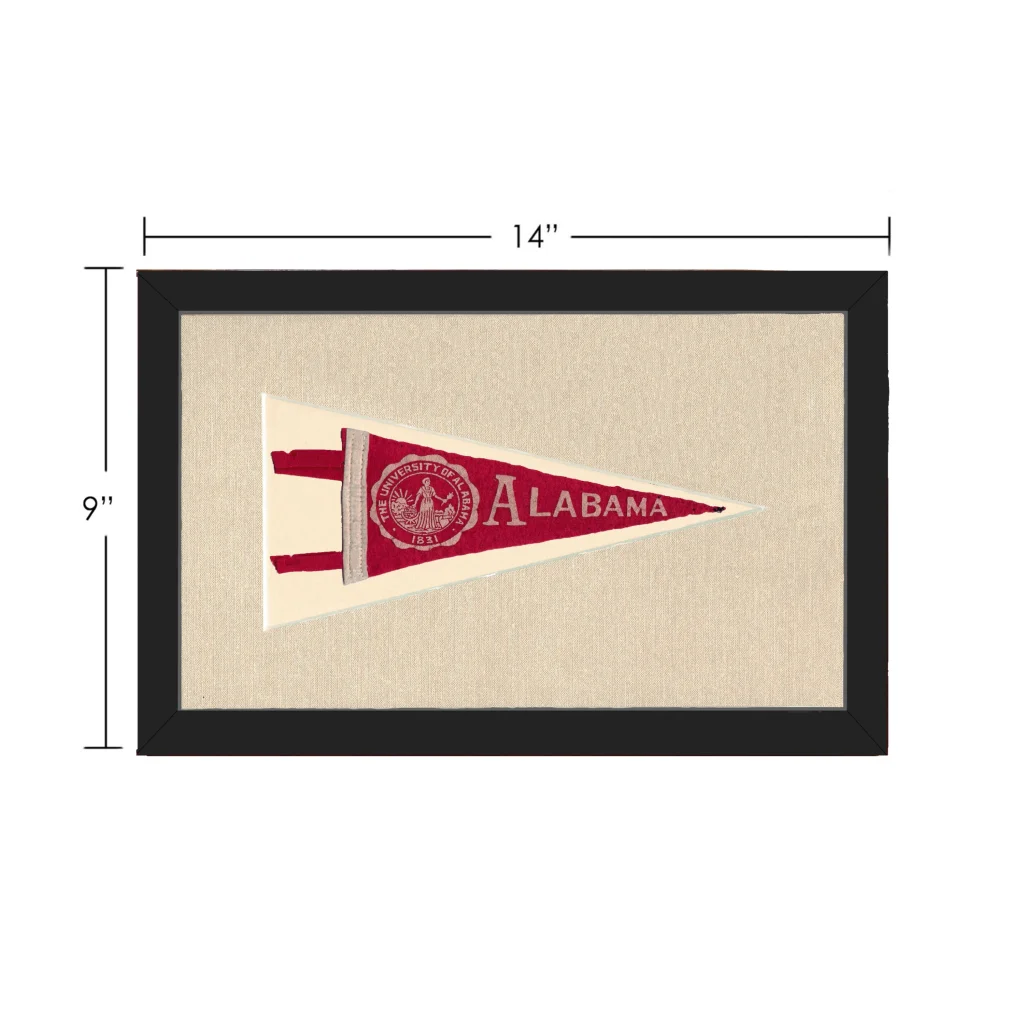 Vintage University of Alabama Pennant | Vintage Collectible Sports Pennant | vintageantiquesgifts.com